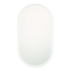 Eslo 42-Inch 3CCT LED Oval Mirror in White by Eurofase Lighting