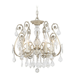Crystorama Lighting Regis Olde Silver Crystal Chandelier
