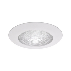 6-Inch Fresnal Glass Shower Trim in White by Generation Lighting
