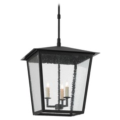 Bening Outdoor Lantern in Midnight Finish by Currey & Company