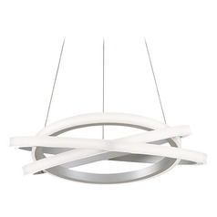 Veloce 26-Inch LED Chandelier in Titanium by Modern Forms