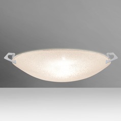 Besa Lighting Sonya Satin Nickel Flushmount Light