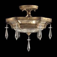 Fine Art Lamps Monte Carlo Gold Leaf Semi-Flushmount Light