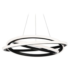 Veloce 38-Inch LED Chandelier in Black by Modern Forms