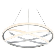 Veloce 38-Inch LED Chandelier in Titanium by Modern Forms