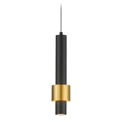 Reveal Black & Gold LED Mini Pendant by ET2 Lighting