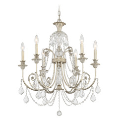 Crystorama Lighting Regis Olde Silver Crystal Chandelier