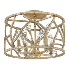 Eve 16-Inch Flush Mount in Champagne Gold by Fredrick Ramond