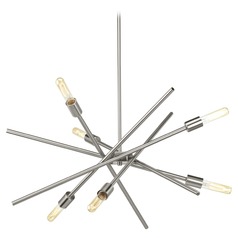 Astra Brushed Nickel 6-Light Chandelier by Progress Lighting