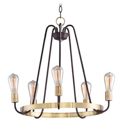 Haven Oil Rubbed Bronze & Antique Brass Chandelier by Maxim Lighting