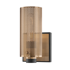 Pilsen Wall Sconce in Soft Off-Black & Patina Brass by Troy Lighting
