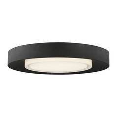 Sean Lavin Hilo 16-Inch LED Flush Mount in Black by Visual Comfort Modern