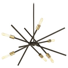 Astra Antique Bronze 6-Light Chandelier by Progress Lighting