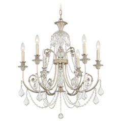 Crystorama Lighting Regis Olde Silver Crystal Chandelier