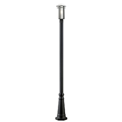Abbey Black Post Light by Z-Lite