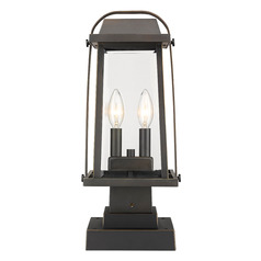 Millworks Oil Rubbed Bronze Post Light by Z-Lite