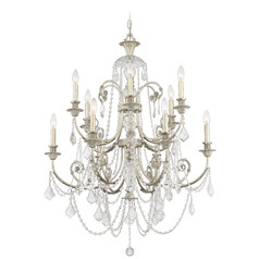 Crystorama Lighting Regis Olde Silver Crystal Chandelier