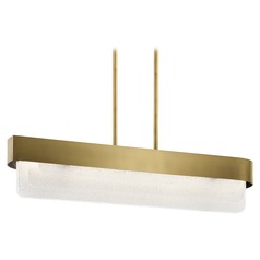 Serene 36-Inch Linear LED Pendant in Natural Brass by Kichler Lighting