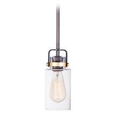 Magnolia Bronze & Gold Mini Pendant by Maxim Lighting