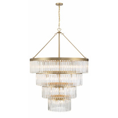 Emory 55.25-Inch High Chandelier in Modern Gold by Crystorama Lighting
