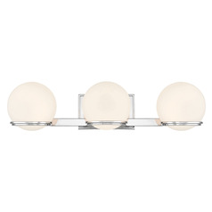 Hollywood Nights Chrome LED Bathroom Light by Minka Lavery