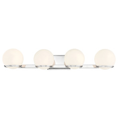 Hollywood Nights Chrome LED Bathroom Light by Minka Lavery