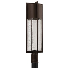 Seeded Glass Post Light Bronze by Hinkley Lighting