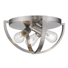 Colson Pewter Flush Mount by Golden Lighting
