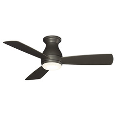 Fanimation Fans Hugh 44 Matte Greige LED Ceiling Fan with Light