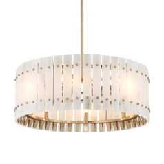 Bardon 8-Light Pendant in Celeste Brass by Metropolitan Lighting