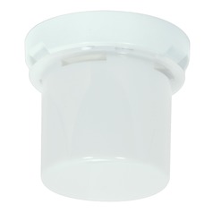 White Flush Mount by Satco Lighting