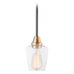 Goblet Bronze & Antique Brass Mini Pendant by Maxim Lighting