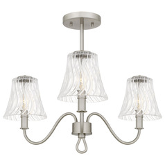 Quoizel Lighting Mckinney Brushed Nickel Semi-Flushmount Light