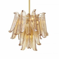 Regent 4-Light Chandelier in Legacy Brass by Metropolitan