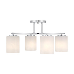 Savoy House Lighting Herron Chrome Semi-Flushmount Light