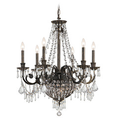 Crystorama Lighting Vanderbilt English Bronze Crystal Chandelier