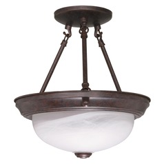 11-Inch Semi-Flush Mount Old Bronze by Nuvo Lighting