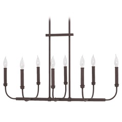 Alister 33-Inch Linear Chandelier in Buckeye Bronze by Hinkley Lighting