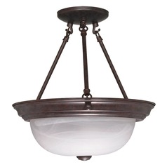 13-Inch Semi-Flush Mount Old Bronze by Nuvo Lighting