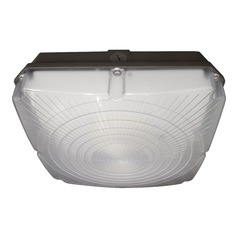 28W LED 8.50'' Bronze Low Profile Square Canopy Light 5000K by Nuvo Lighting