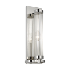 Alexa Hampton Demi 16-Inch Tall Polished Nickel Sconce by Visual Comfort Studio