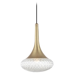 Bella Pendant in Brass by Mitzi by Hudson Valley