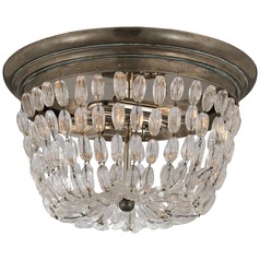 E.F. Chapman Paris Flea Market Flush Mount in Silver by Visual Comfort Signature