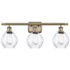 Small Waverly Antique Brass LED Bathroom Light by Innovations Lighting