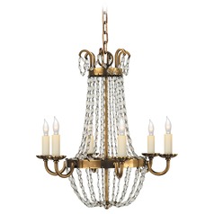 E.F. Chapman Paris Flea Market Chandelier in Brass by Visual Comfort Signature