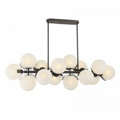 Vino 14-Light Linear Light in Dark Bronze by Metropolitan