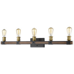 Kirkland Rustic Mahogany Bathroom Light by Z-Lite
