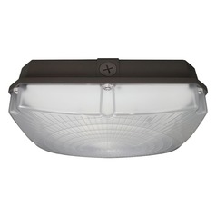 40W LED 10'' Bronze Low Profile Square Canopy Light 5000K by Nuvo Lighting