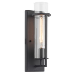 Tubulaire Matte Black Sconce by Matteo Lighting
