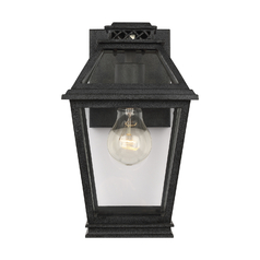 Chapman & Meyers Falmouth Dark Weathered Zinc Outdoor Wall Lantern by Visual Comfort Studio